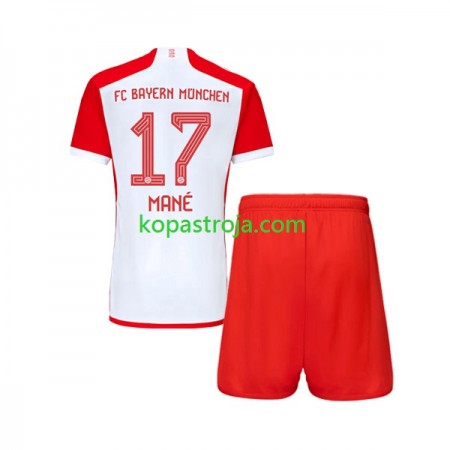 Billiga Fotbollströjor Bayern München Sadio Mane 17 Barn Hemma tröja 2023/24 Kortärmad
